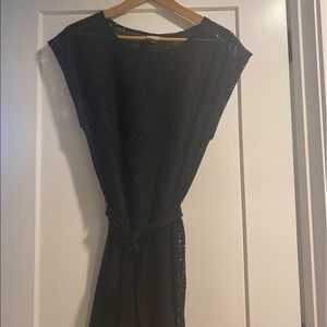 Merona Bathing Suit Cover Up- Black, Size Medium